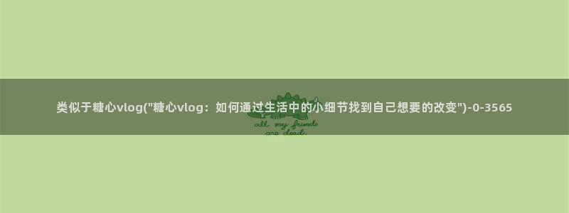 糖心vlog讲解