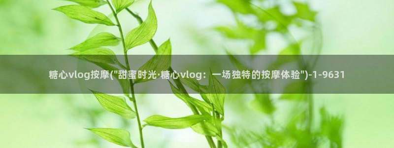 糖心糖心vlog：糖心vlog按摩(\